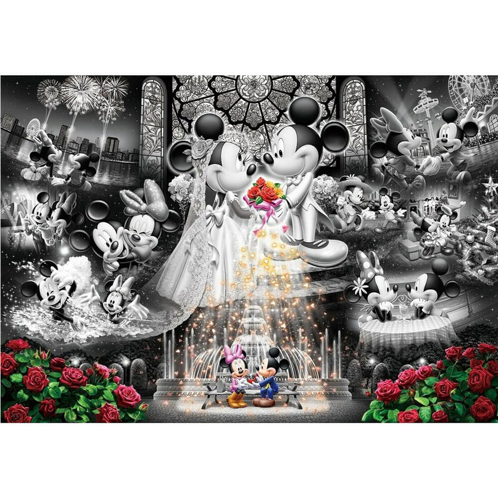 Tenyo Disney Mickey & Minnie Frost Art Puzzle (1 000 PC)