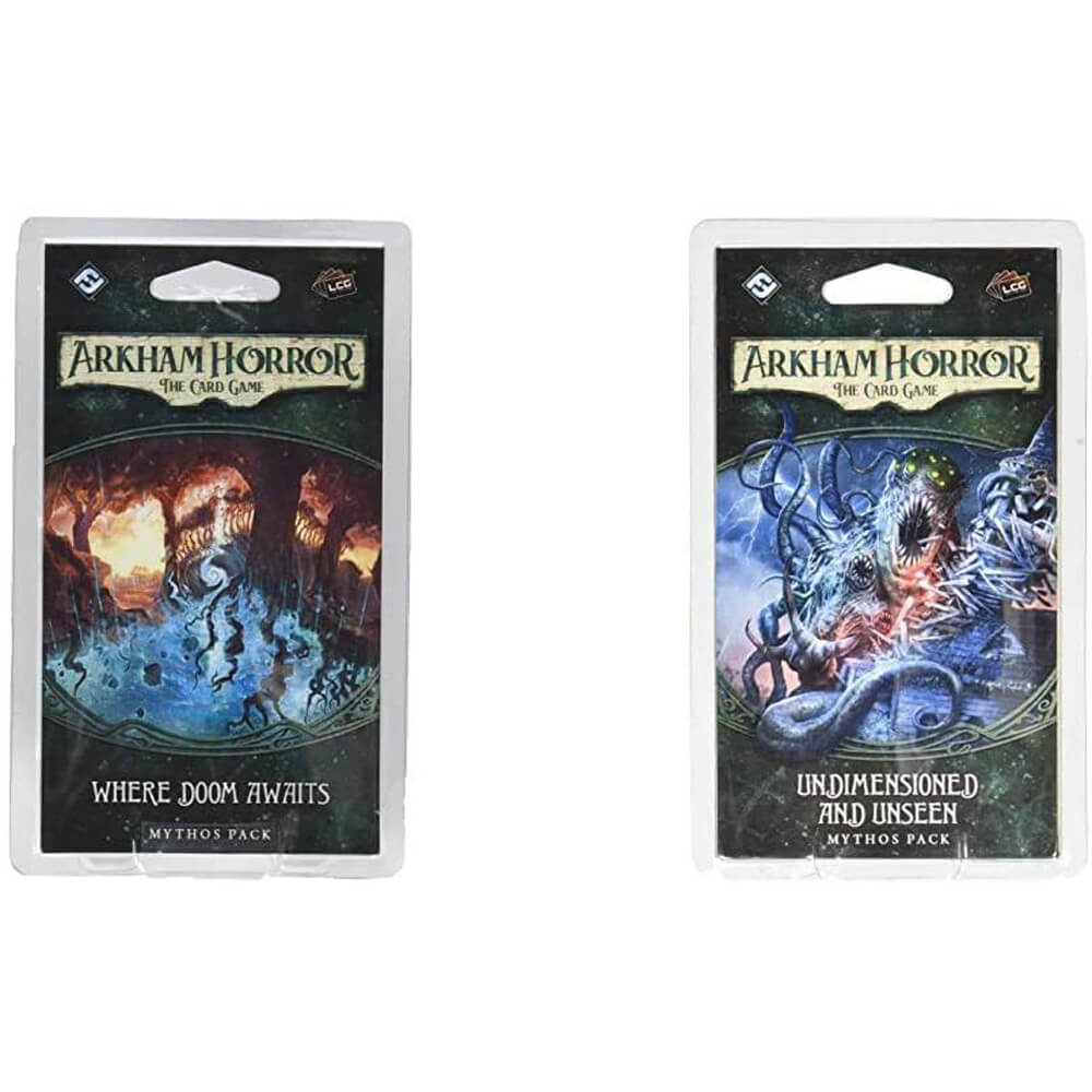 Arkham Horror Living Card Game où Doom attend le pack de mythos