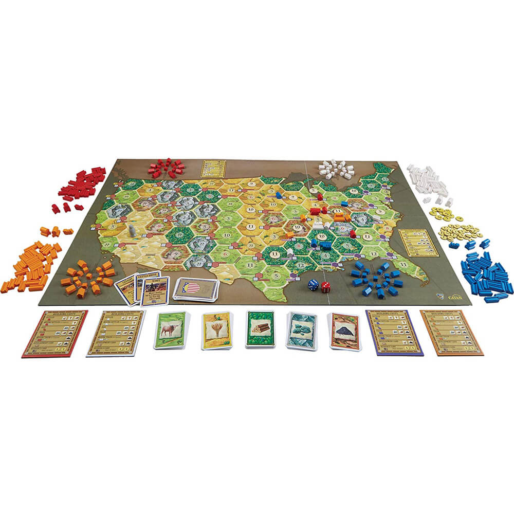 Settlers of America Track to Rails Board Game