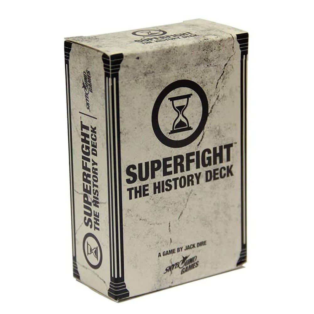 Superfight le jeu de la carte de jeu d'histoire