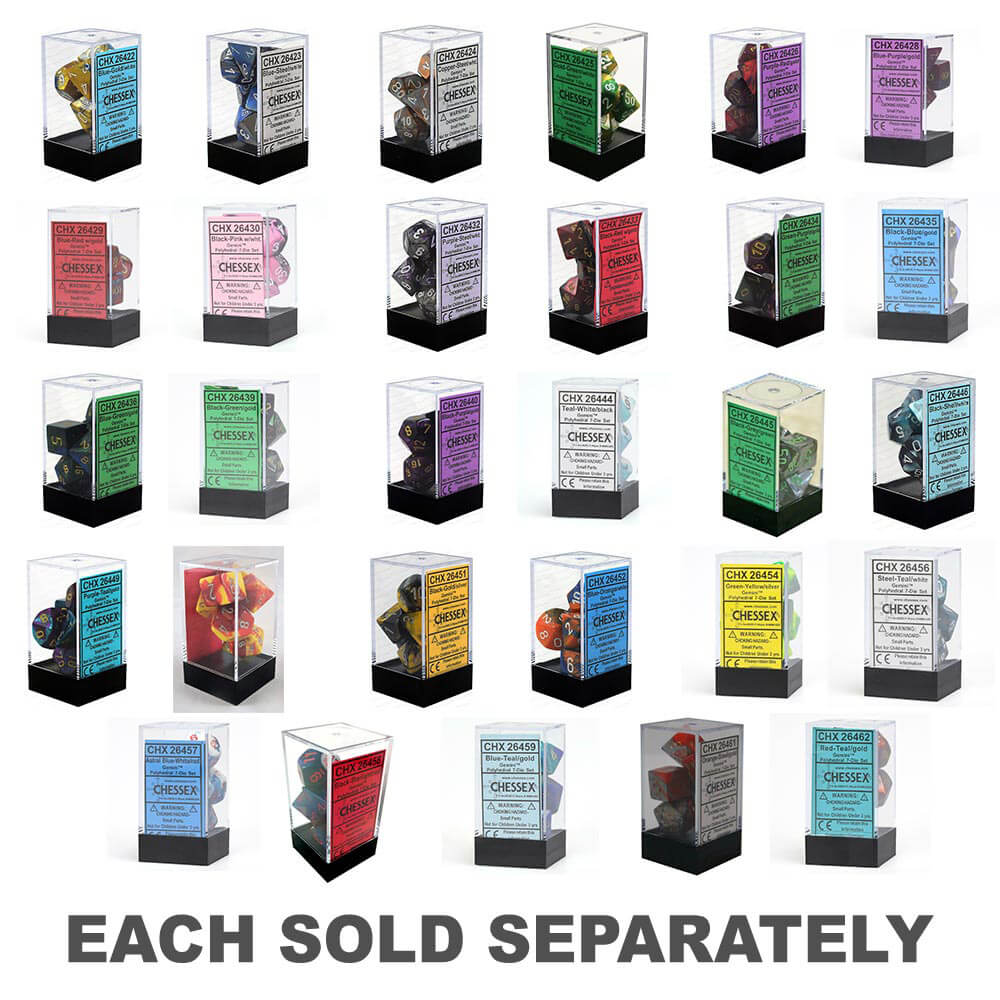 D7 Die Set Dice Gemini Poly (7 dés)