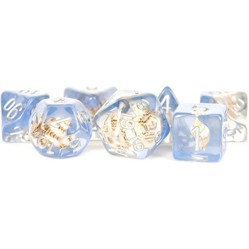 DICE POLYÉDRIQUE MDG Resin Set Sea Conch 16 mm