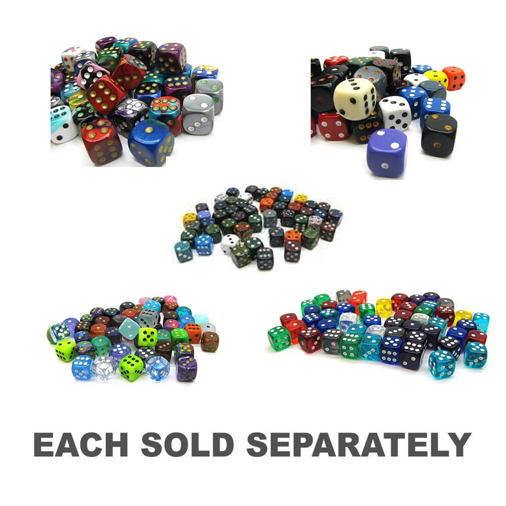 D6 Dice assorti de 12 mm (50 dés)