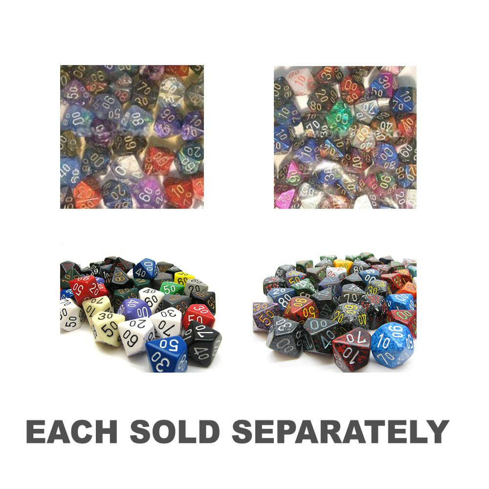 D10 Dice Dice assorti Poly (50 dés)