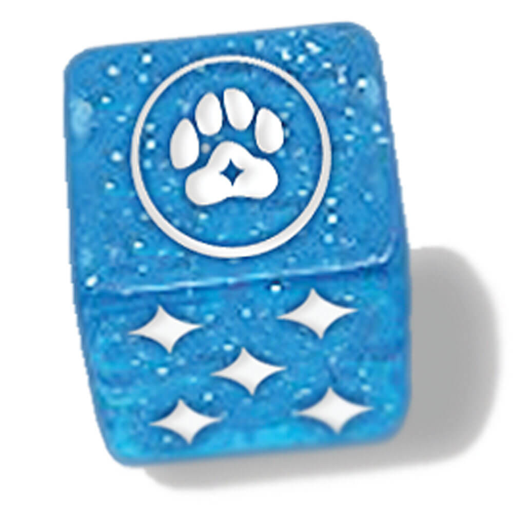 Ensemble de dés de pattes de chat de chat de chat magique (ensemble de 6 dés 20 mm)