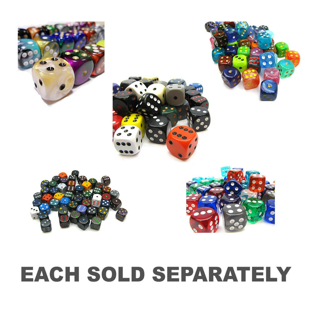 D6 Dice assorti 16 mm (50 dés)