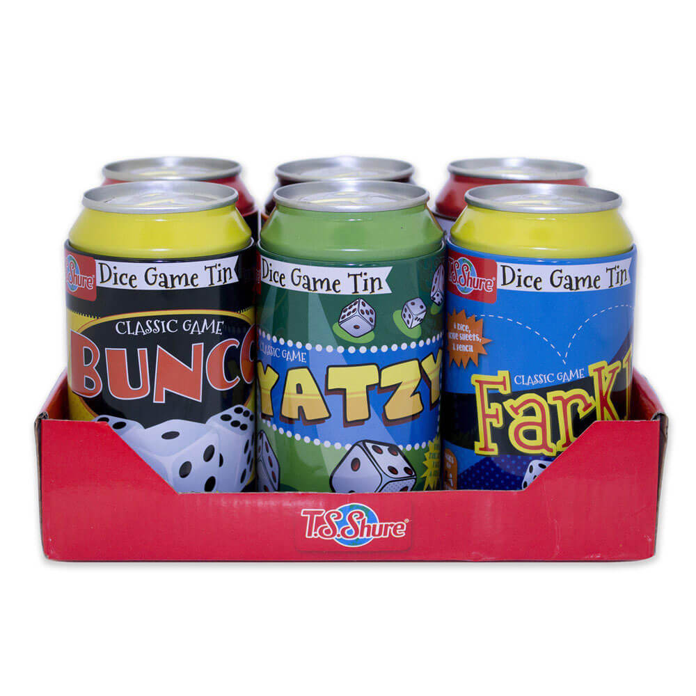 TS Shure Tin Dice Games (6 PK)