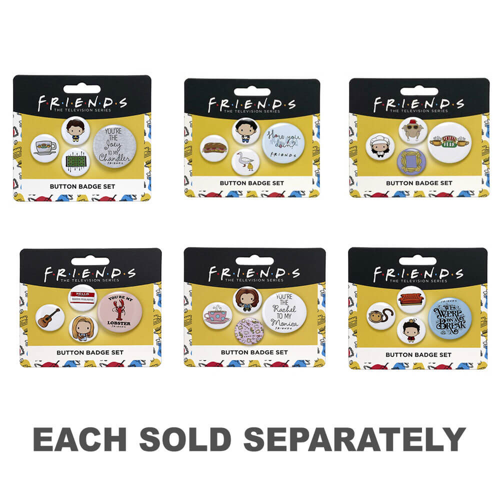 Badge de bouton d'amis (ensemble de 4)