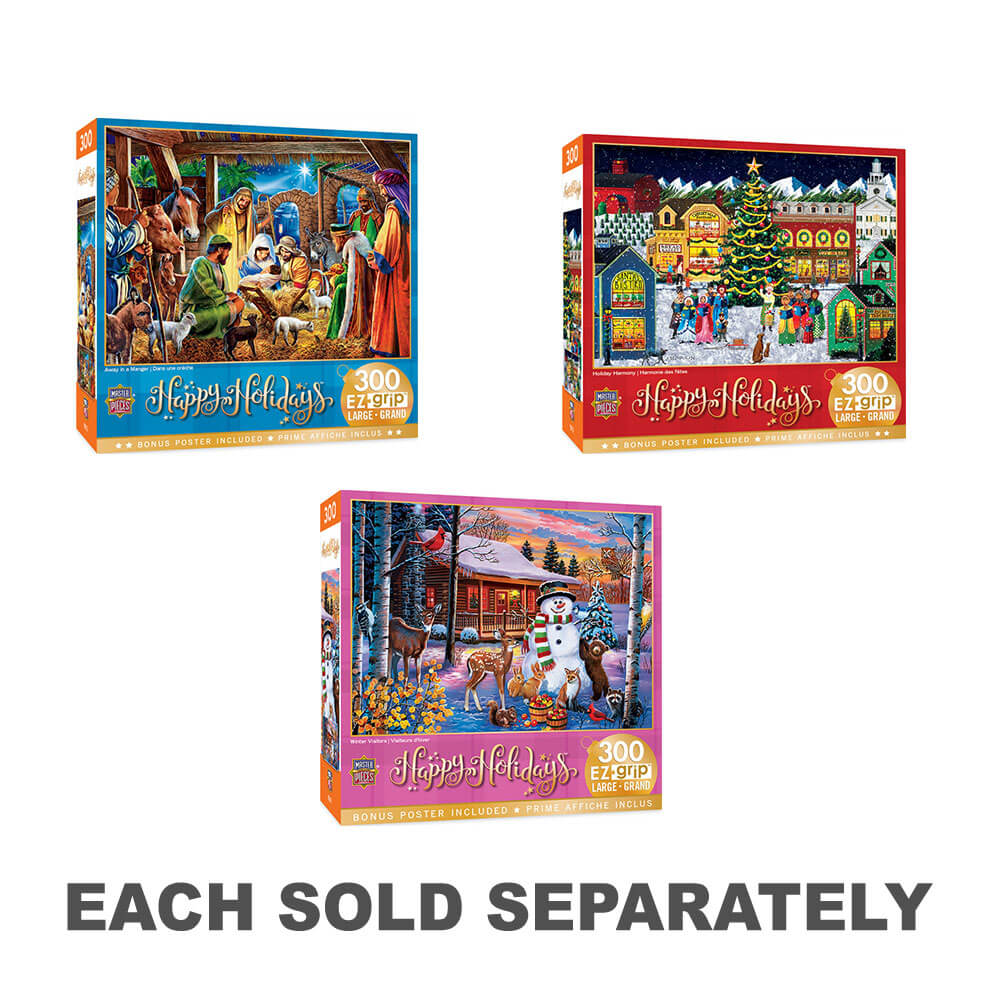 Ezgrip Happy Holidays 300pc Puzzle