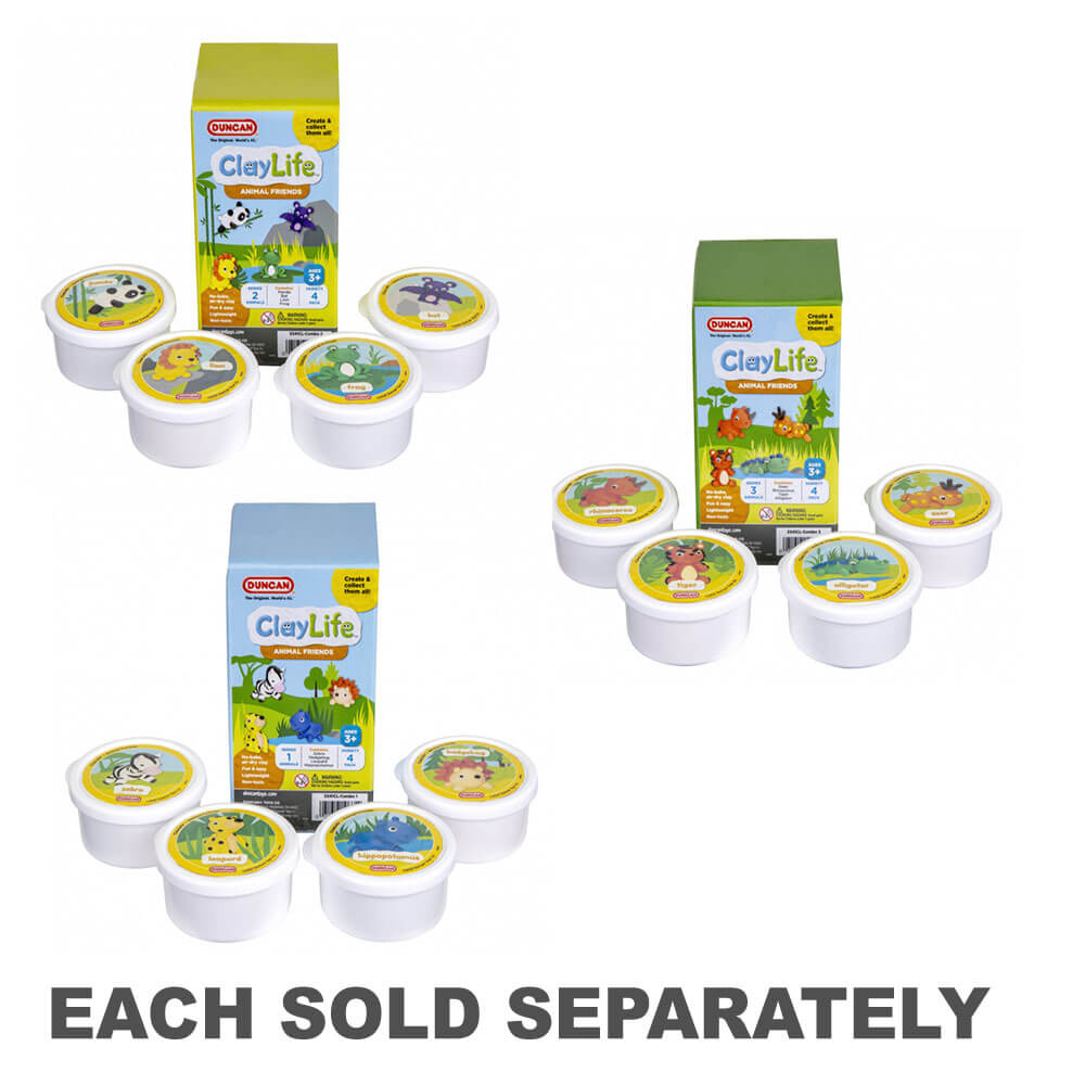Duncan Claylife Animal Friends 4-Pack Combo