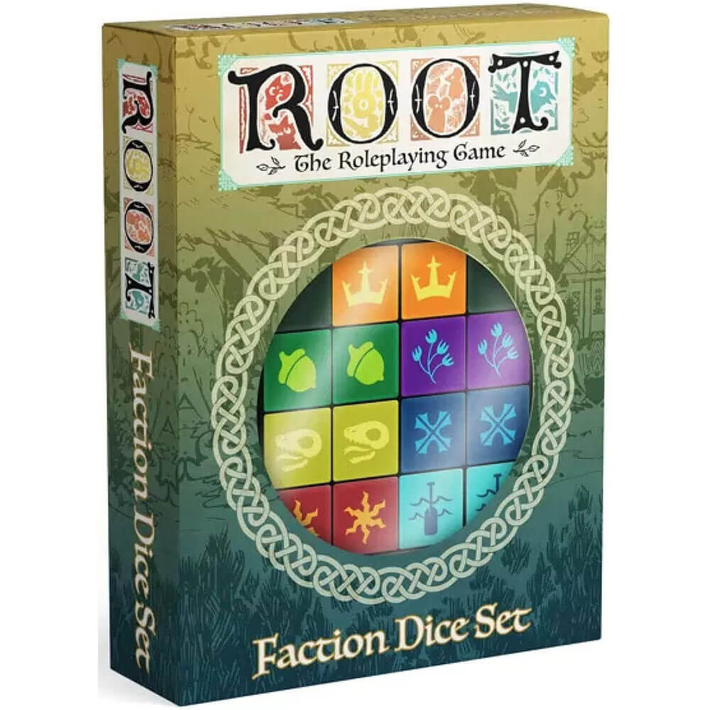 Root: l'ensemble de dés de faction de jeu de jeu de rôle