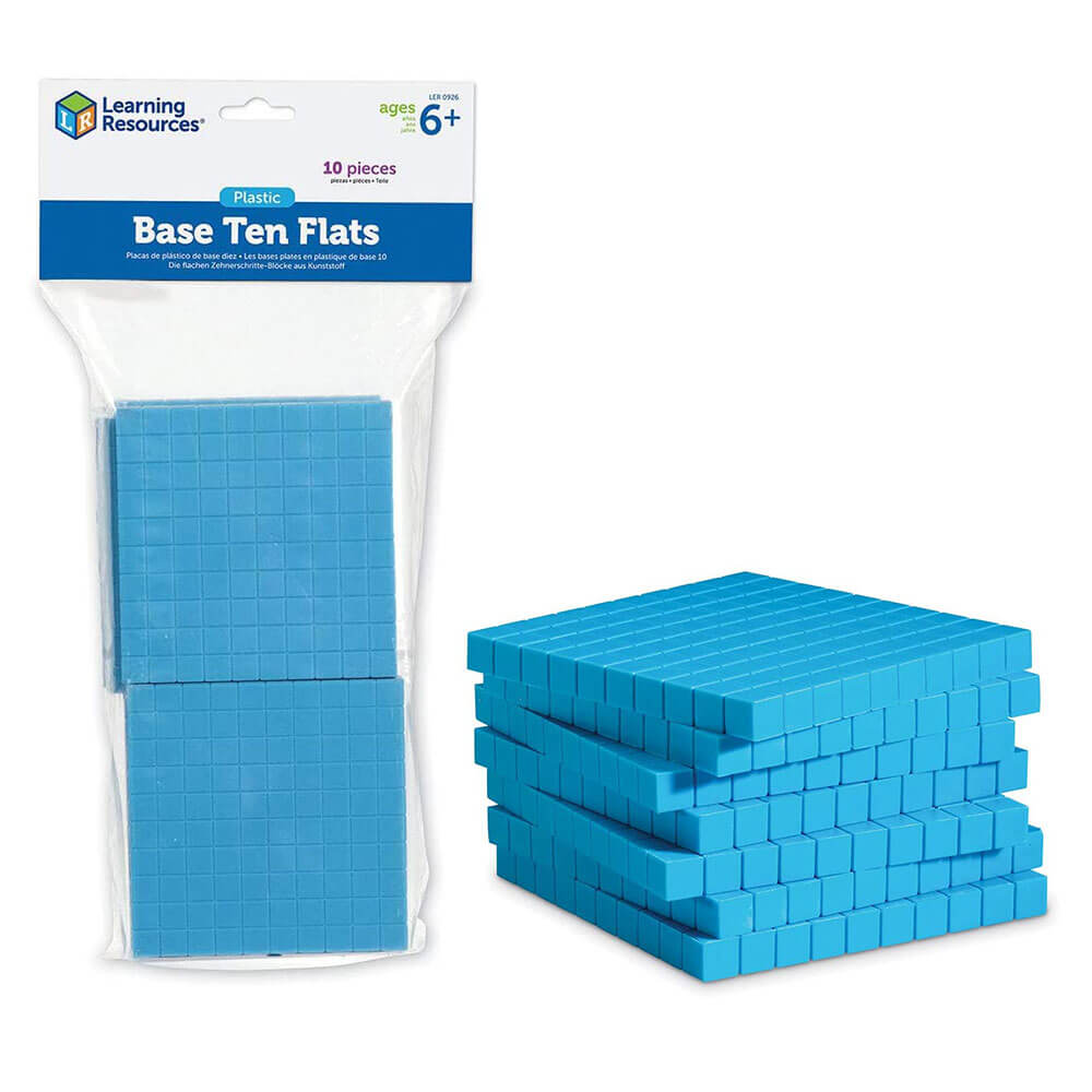 L'apprentissage peut être amusant de comptage en plastique Cubes Flats Base 10pcs
