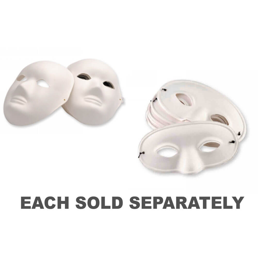 Masques de papier mâché EC avec 24pk élastique
