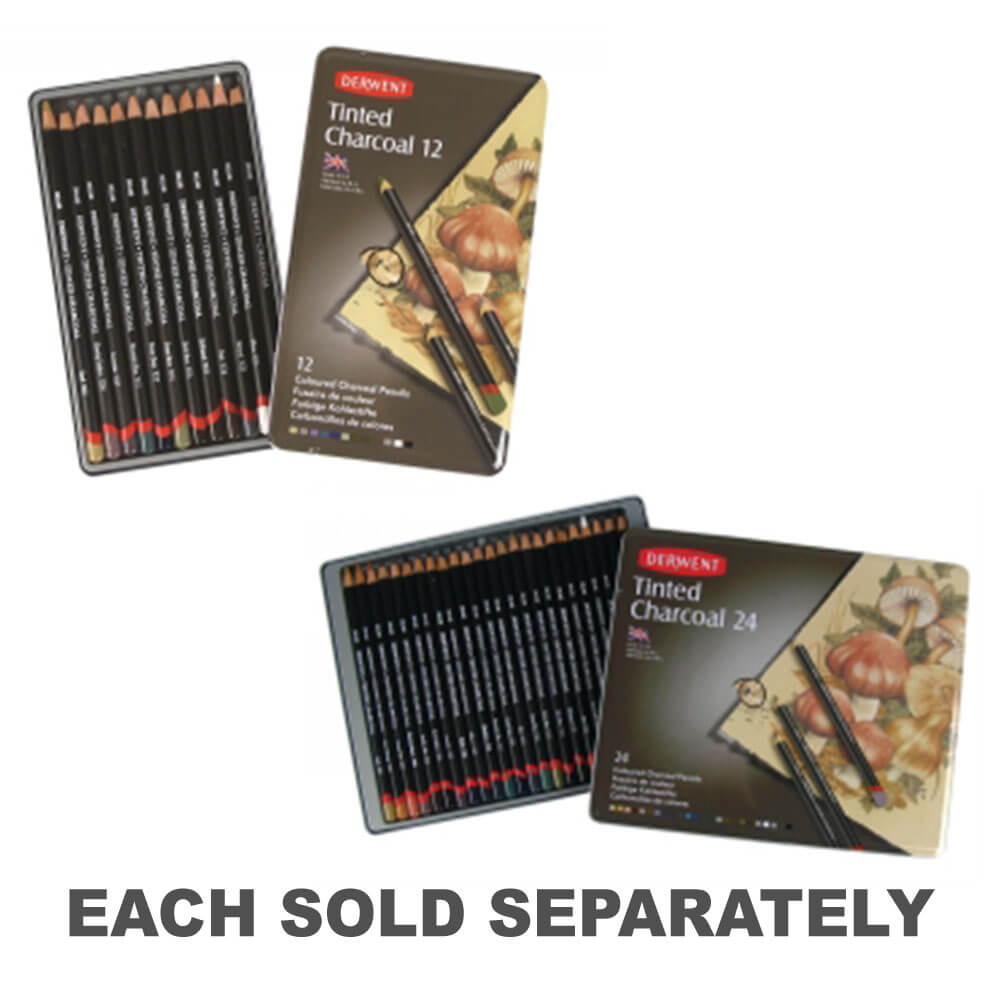 Derwent Academy Tinded Charcoal Crayons