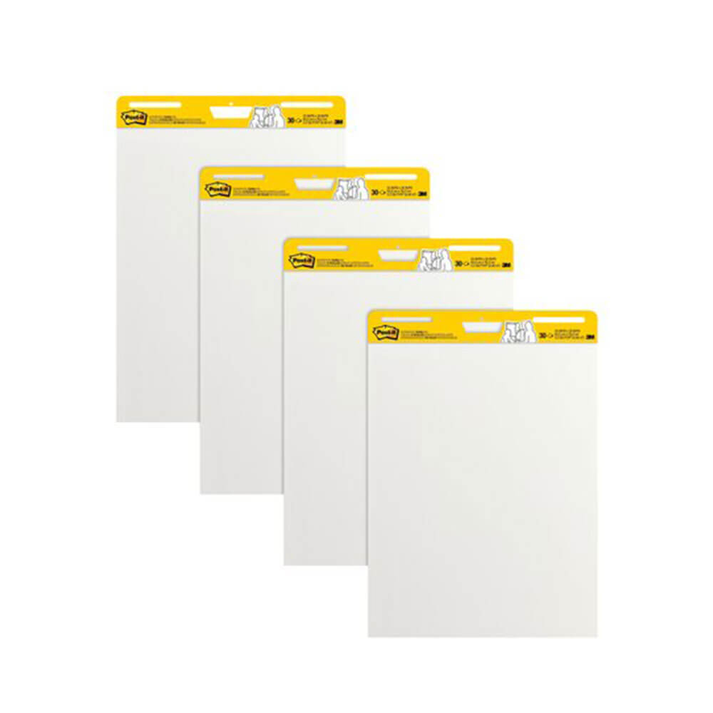 Post-it pad de chevalet blanc 635x775 mm (4pk)