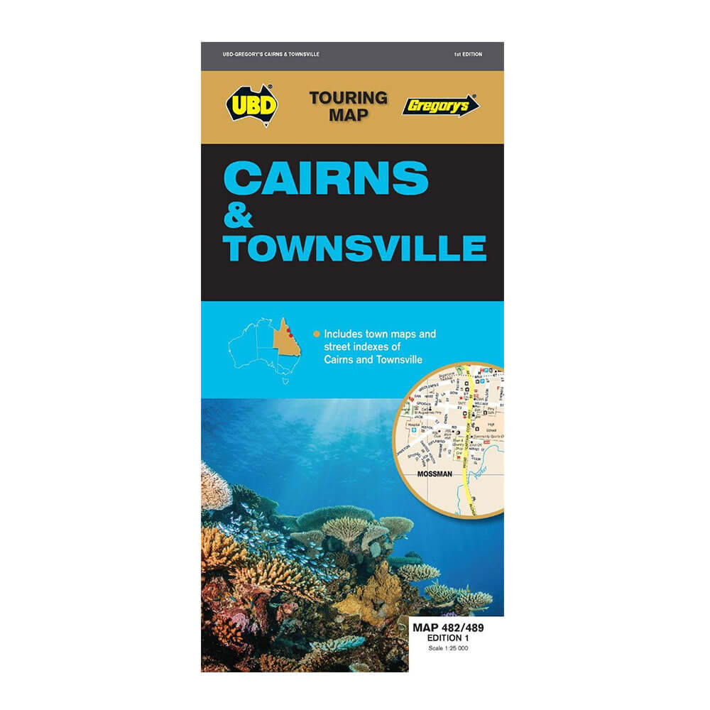 Map Cairns & Townsville d'UBD Gregory (1ère édition)