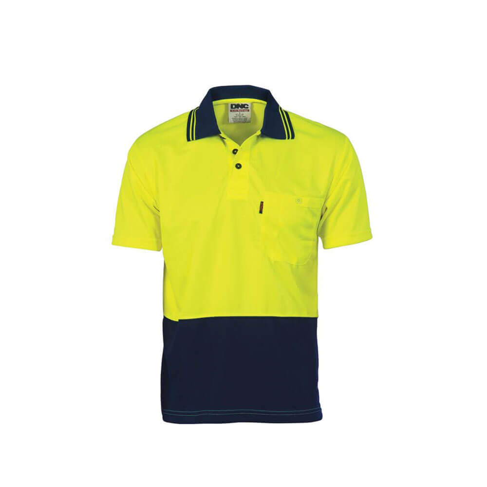La journée des zions utilise la chemise de sécurité XL (Fluoro Yellow / Navy)