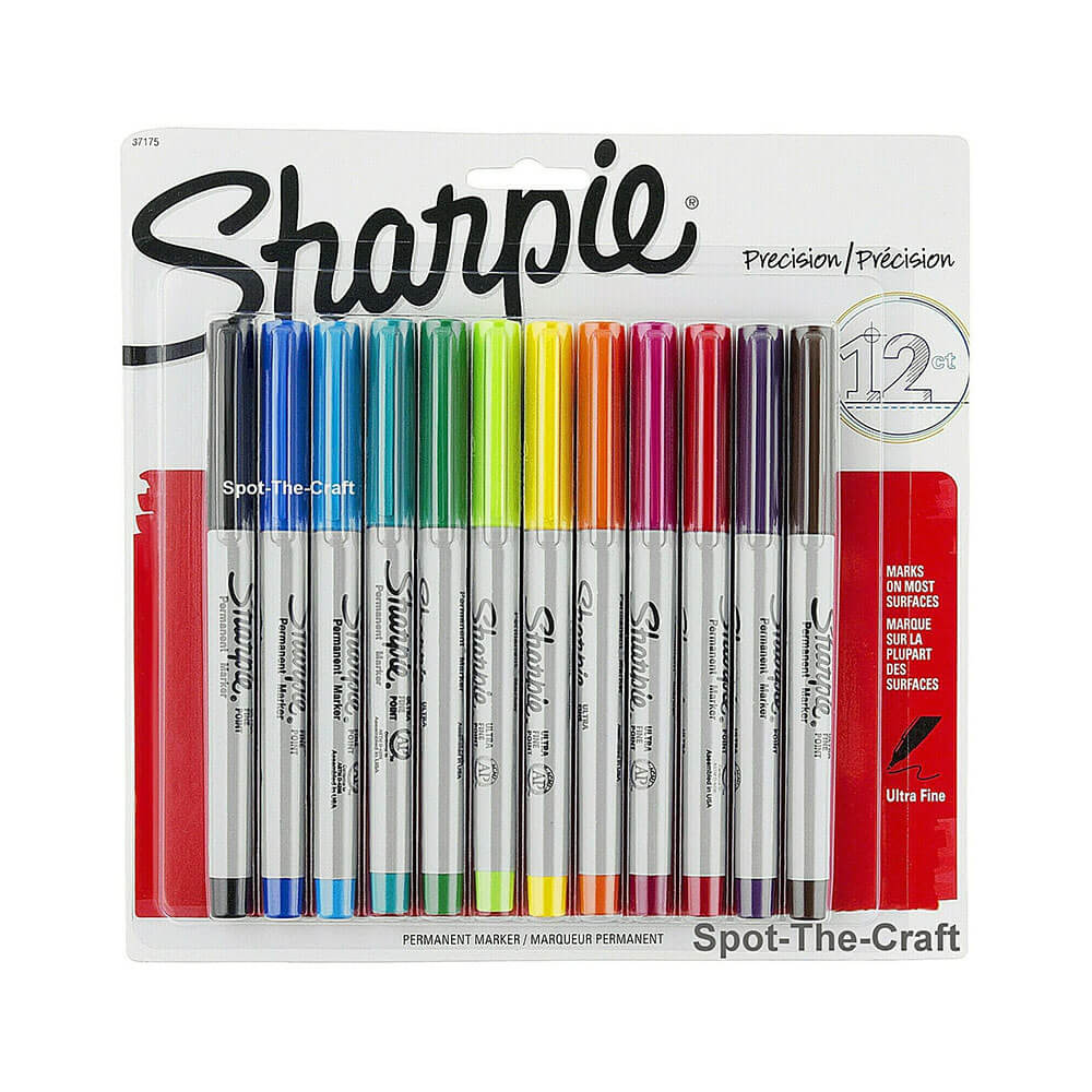Sharpie ultra fine marqueur permanent assorti (12pk)