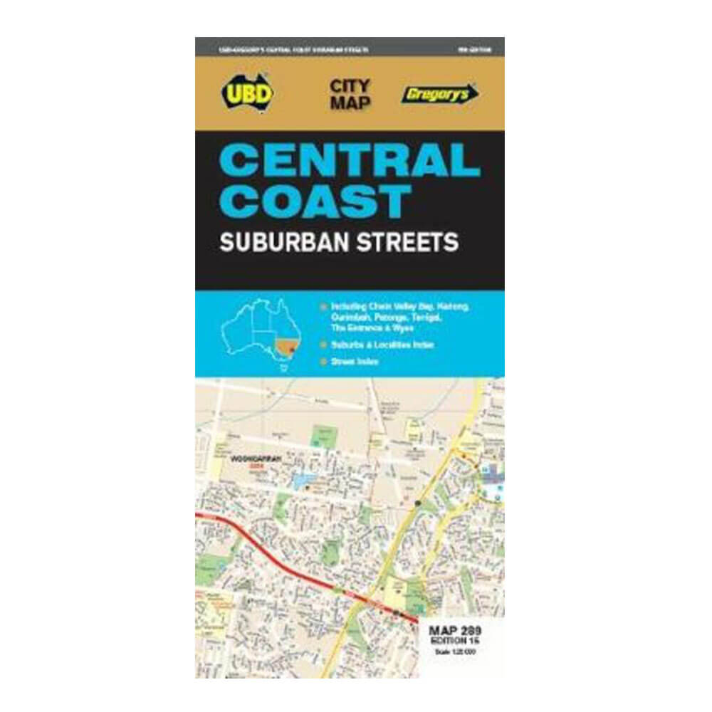 La carte de la côte centrale de l'UBD Gregory (15e édition)