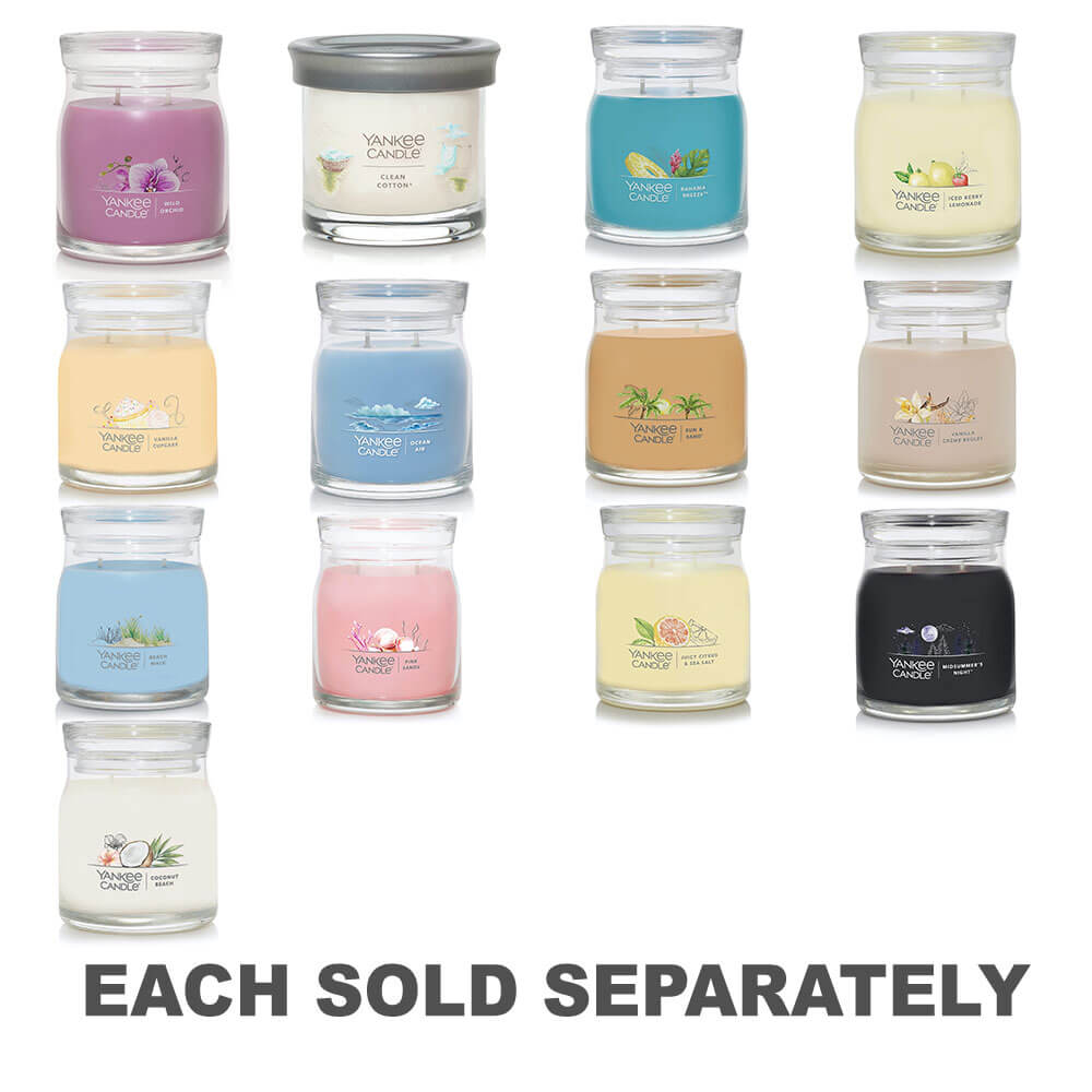 Jar moyen de signature de bougie yankee