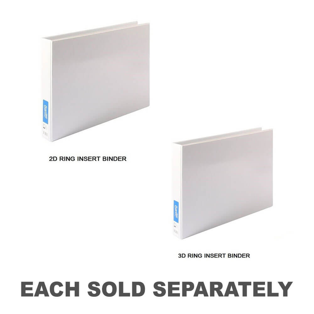 Bantex Landscape Insérer Binder blanc 38 mm A3