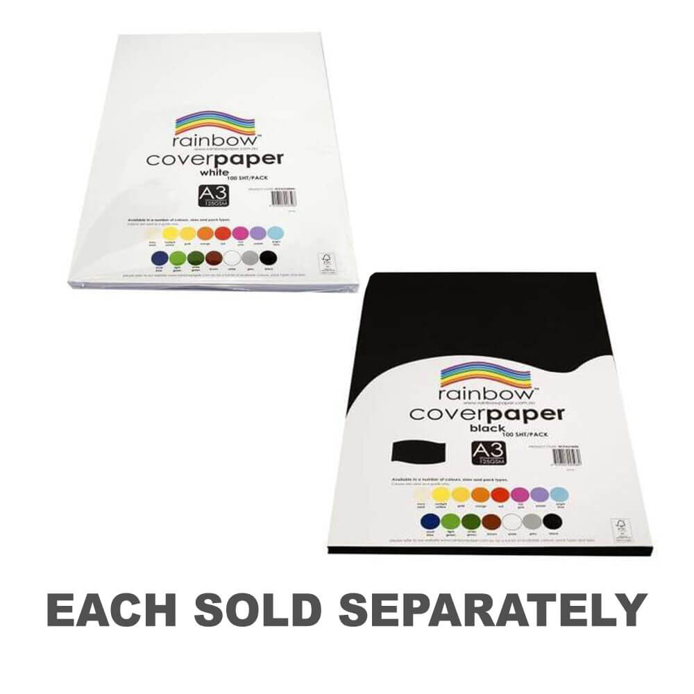 Papier de couverture arc-en-ciel A3 (100 feuilles)