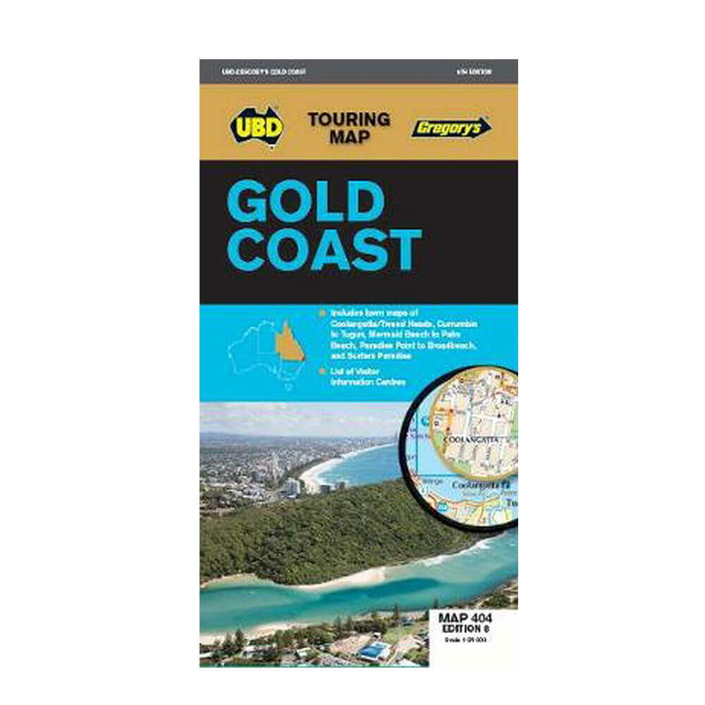 La carte Gold Coast de l'UBD Gregory (8e édition)