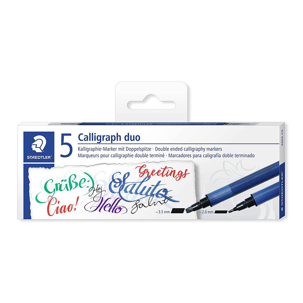 Staedtler Calligraphie Double-End Pen assorti (5pk)