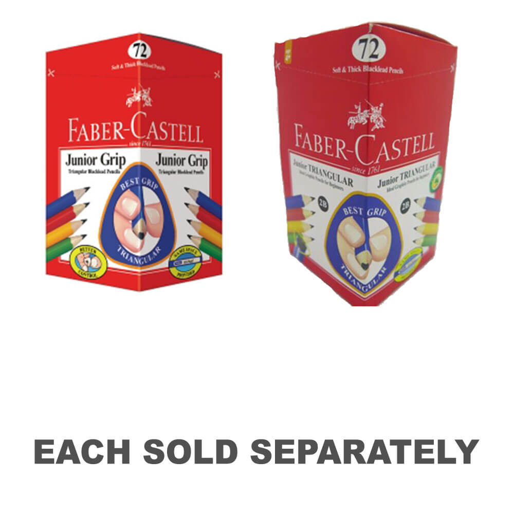 Faber-Castell Triang Grip Lead Crayer (72pk)