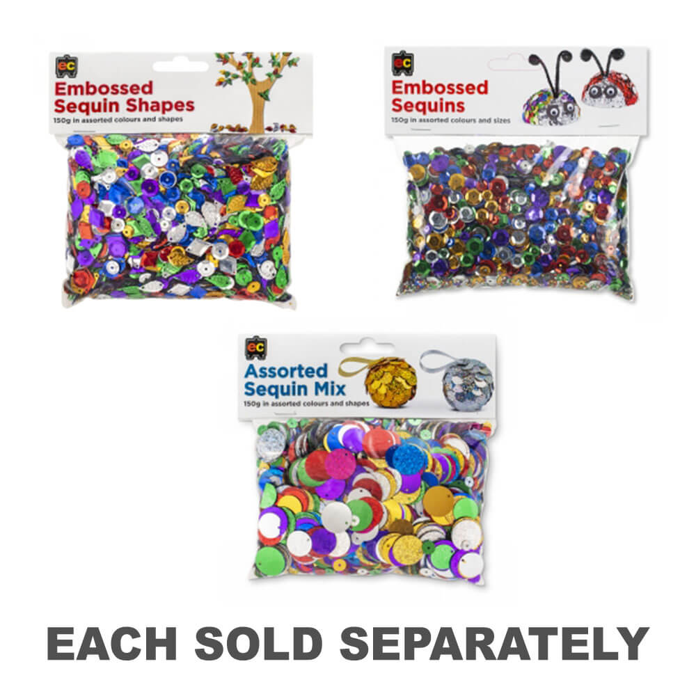 EC Sequins en relief 150g assortiment