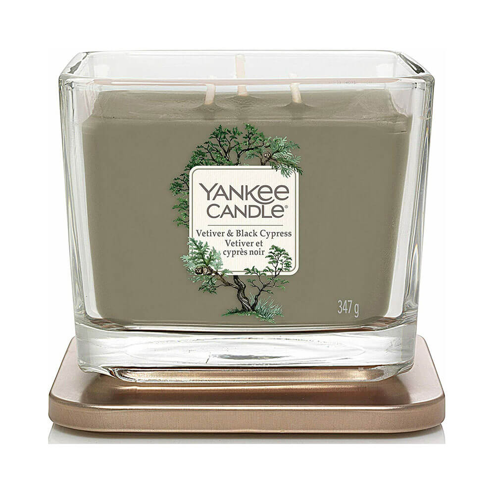Yankee Candle Square Vetiver et Black Cypress (3-Wick)