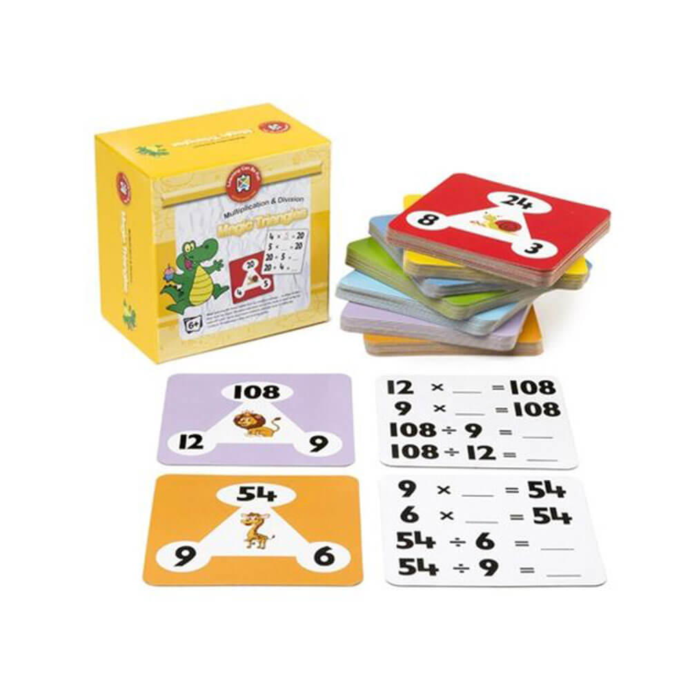 L'apprentissage peut être un jeu magique de multiplication amusant (76 cartes)