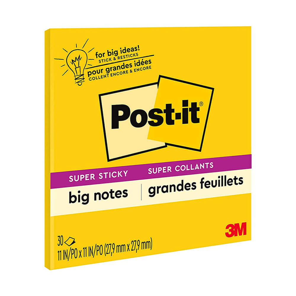 Post-it Big Note Yellow Super Sticky Notes (30 feuilles)