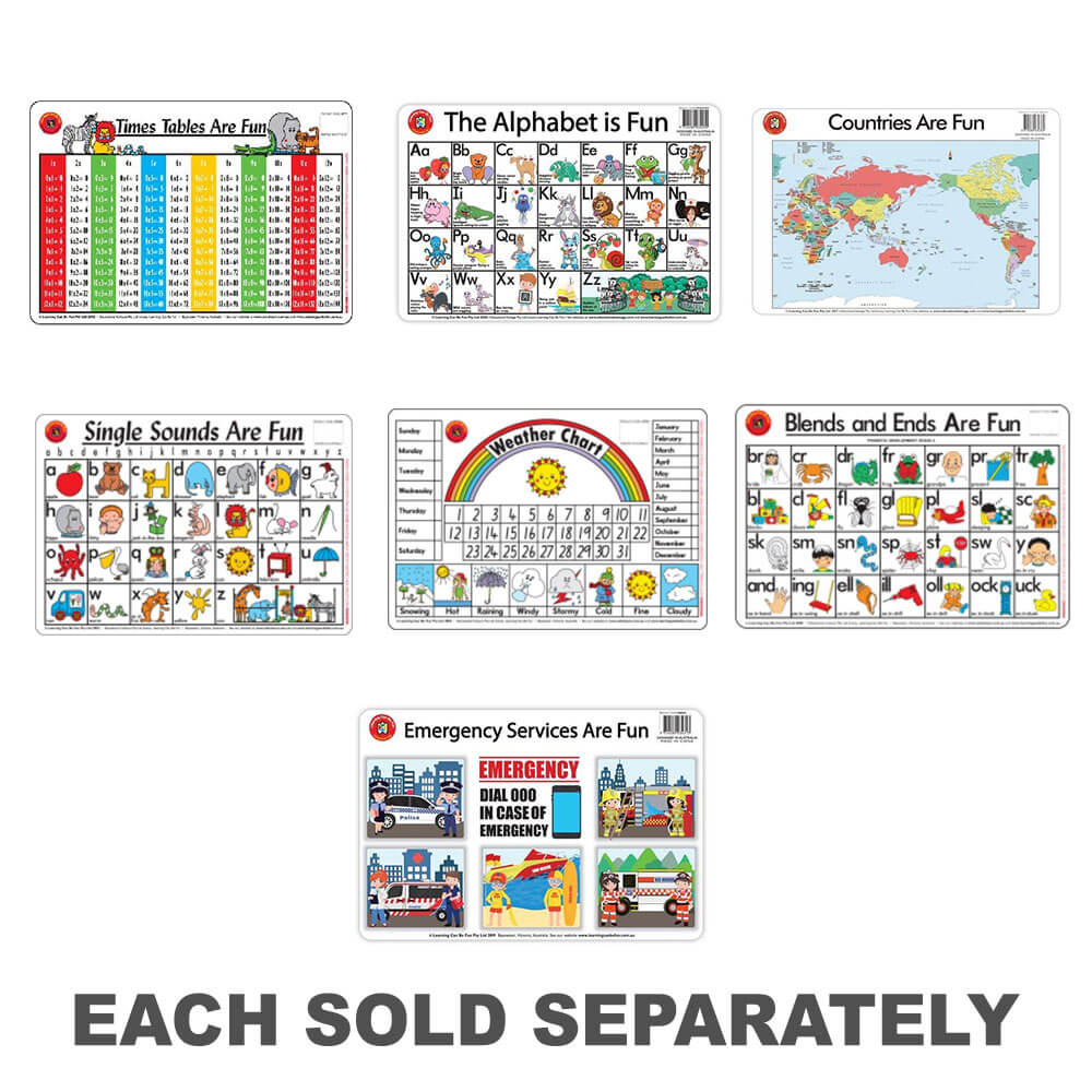 L'apprentissage peut être un placemat amusant