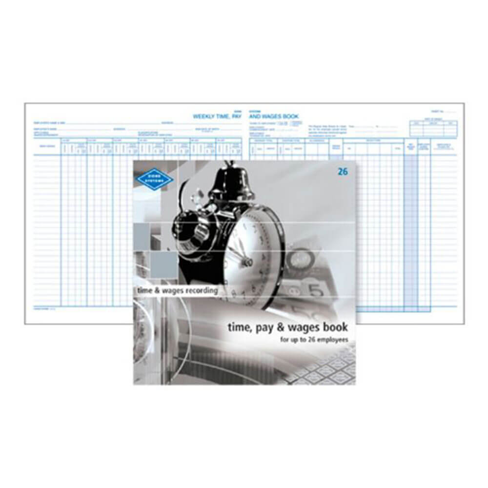 Livre de temps, de rémunération et de salaires (26 lignes)