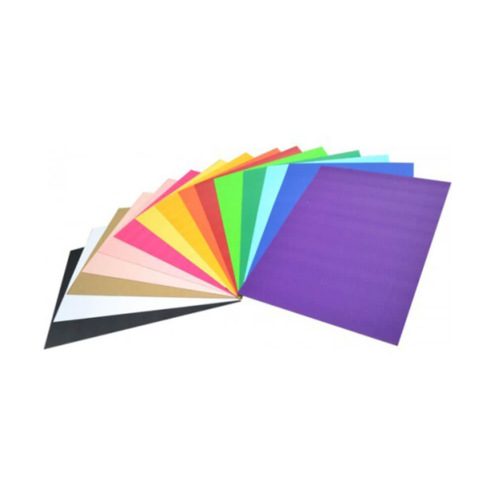 Rainbow Corrug Craft Board A4 assorti (25pk)