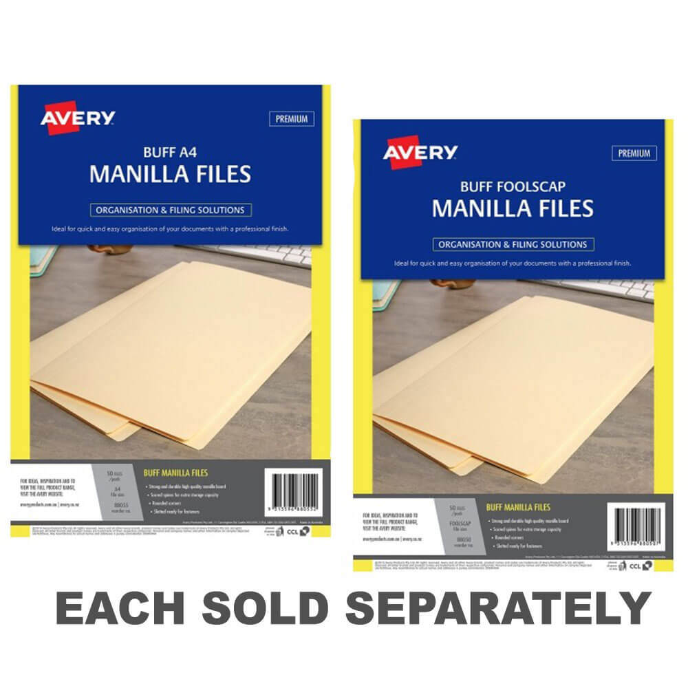 Avery Manilla Folder Buff (50pk)