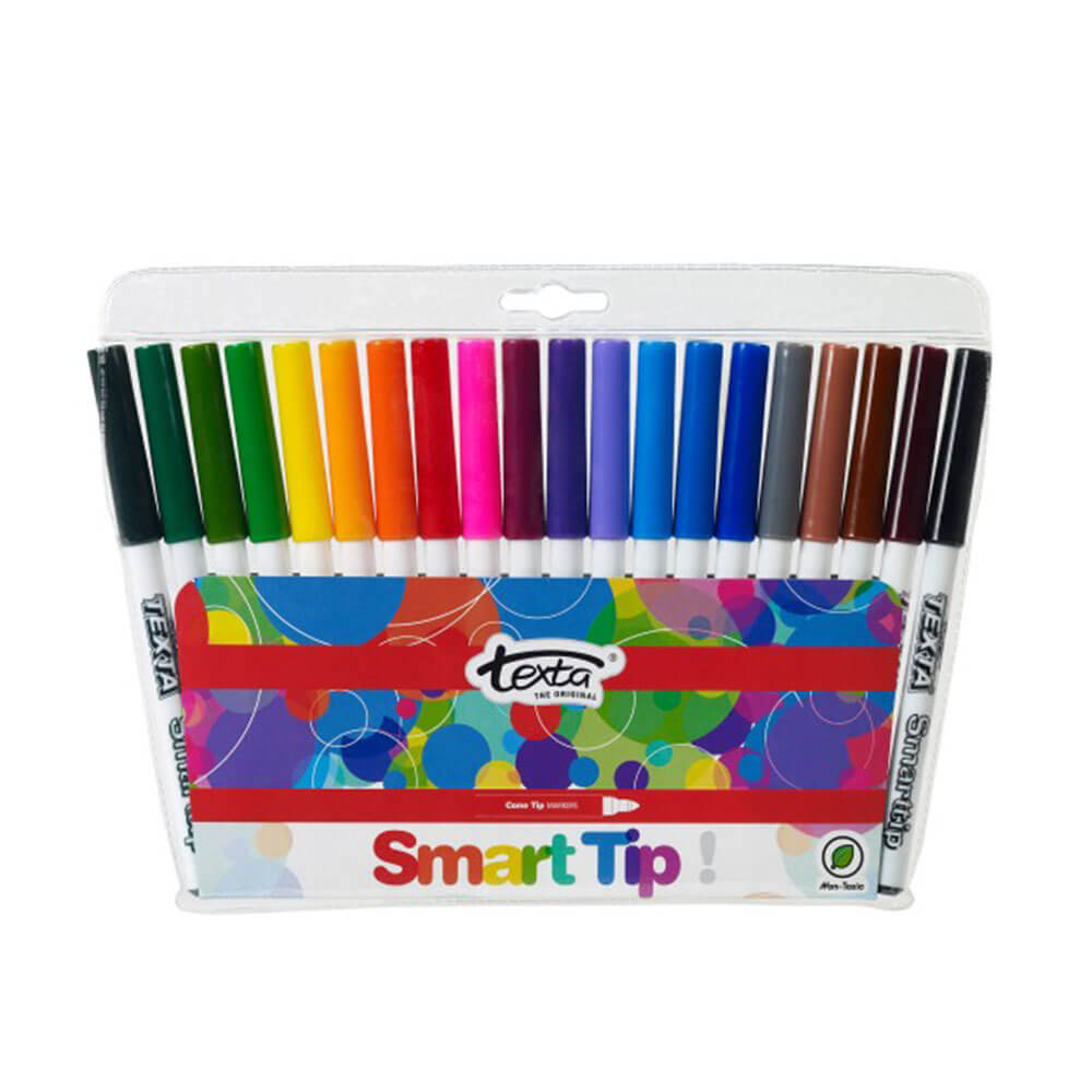 Texta Smart Tip Marker assorti (portefeuille de 20)