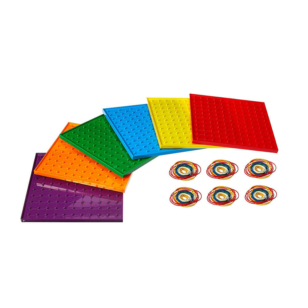 L'apprentissage peut être amusant Geoboards grand 230 mm (6pcs)