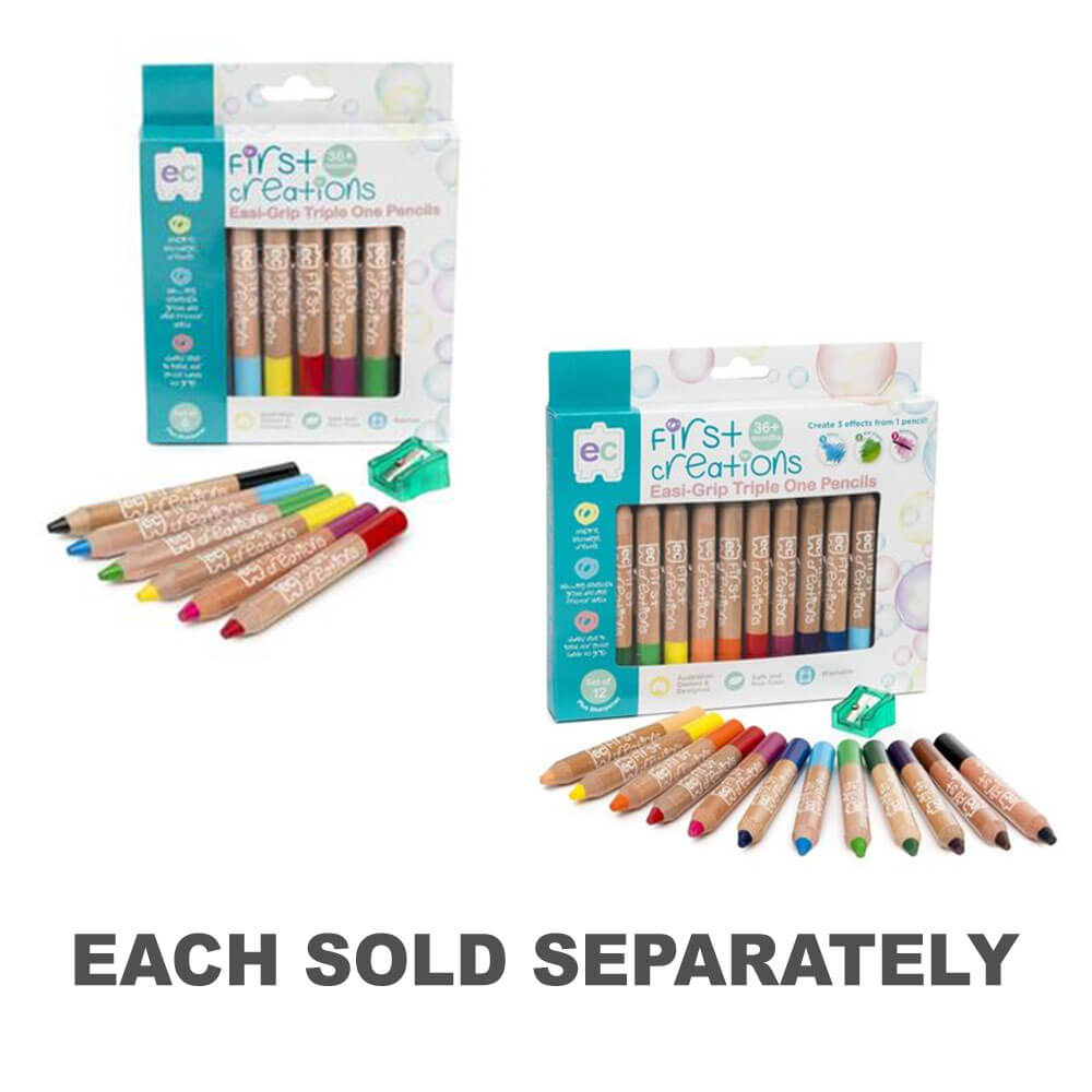 Crayon de couleur aquarelle des premières créations Casi-Grip