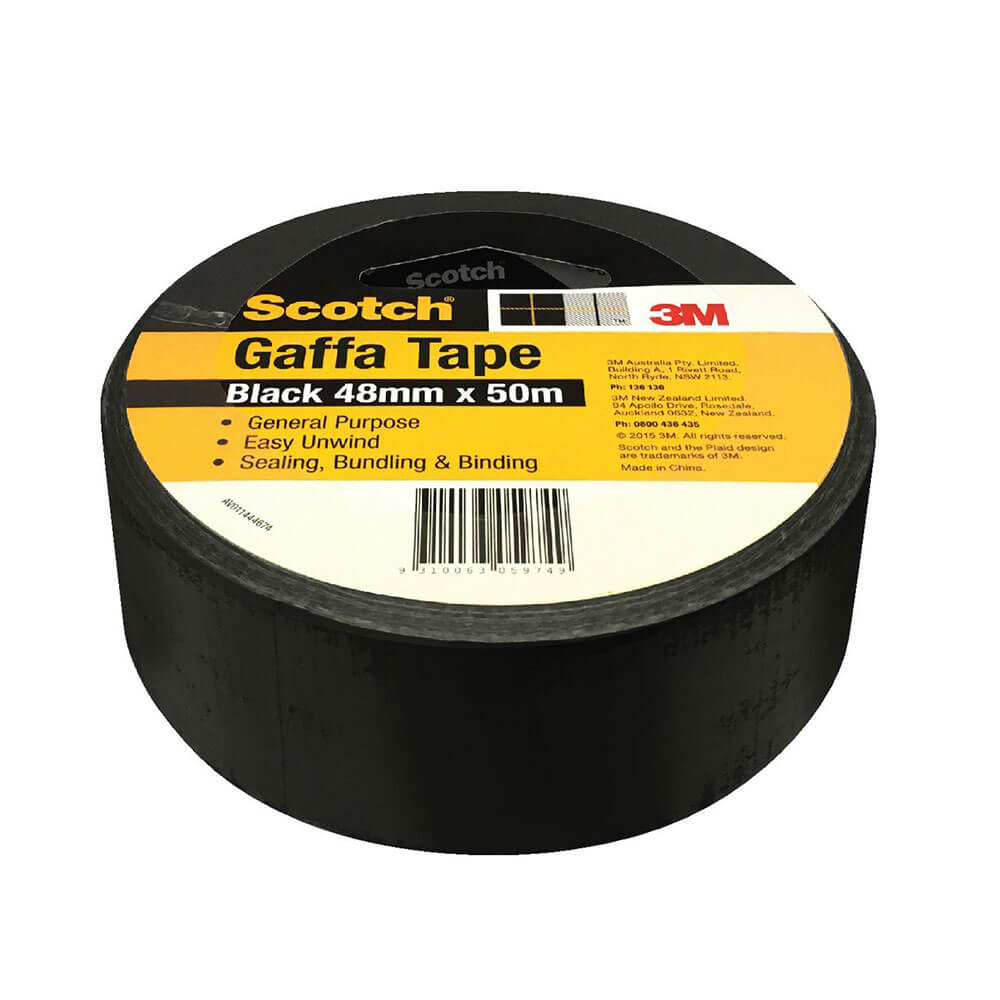 Scotch Utility Gaffa Tape Black (48 mmx50m)