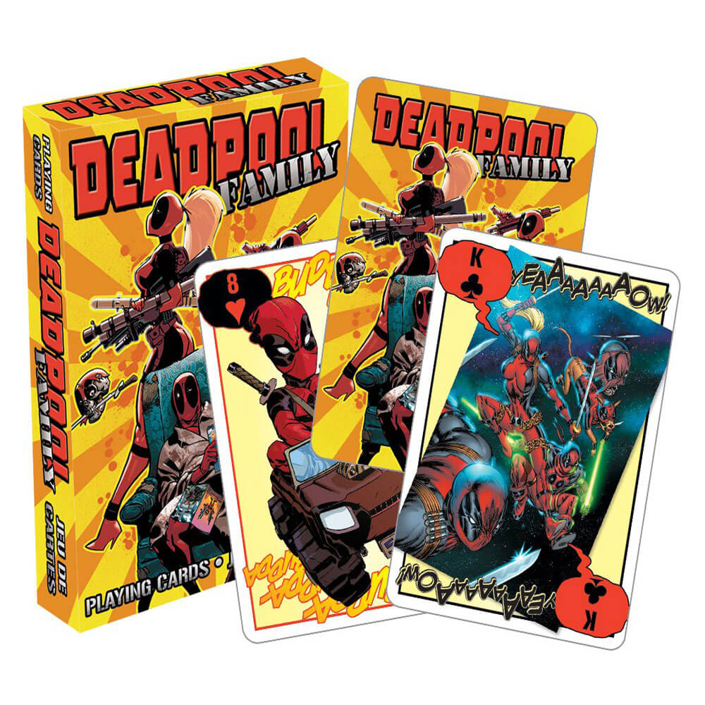 Cartes à jouer à la famille Marvel Deadpool