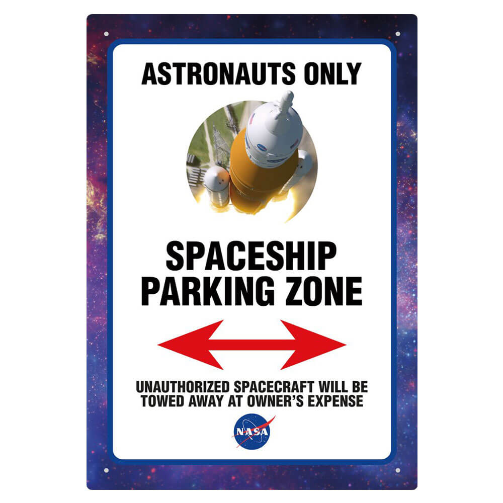 Signe de la NASA Parking Tin
