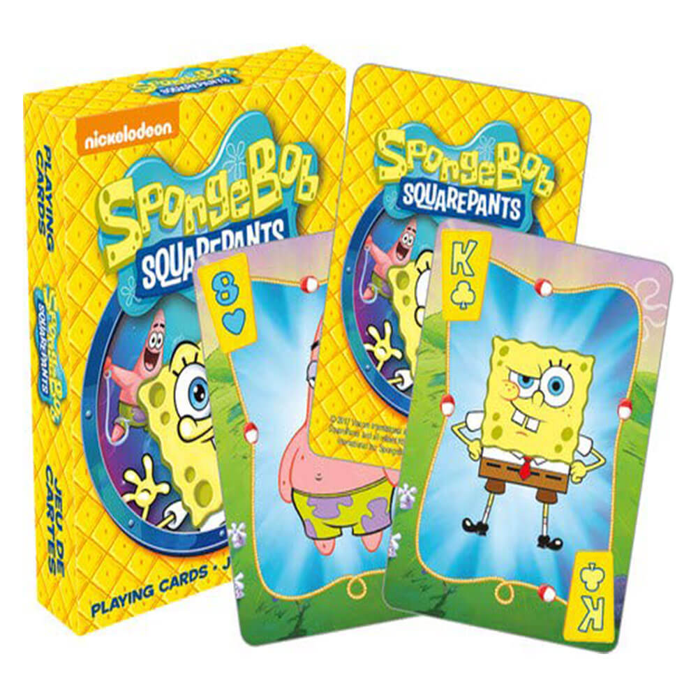 Spongebob Squarepants à jouer aux cartes