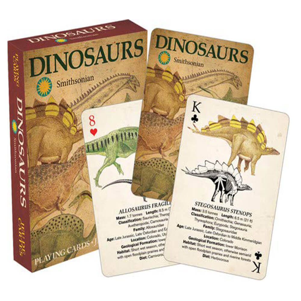 Smithsonian Dinosaurs à jouer aux cartes