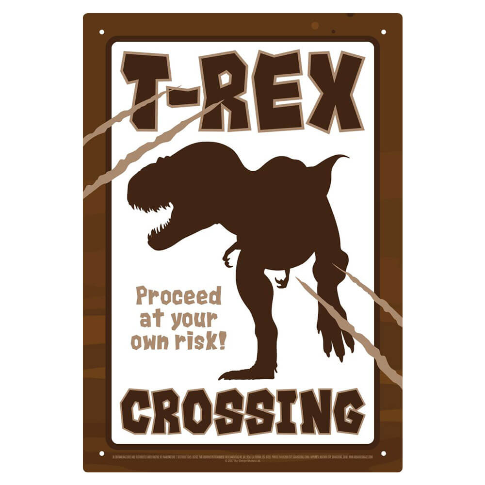 Signe T-Rex Crossing en étain