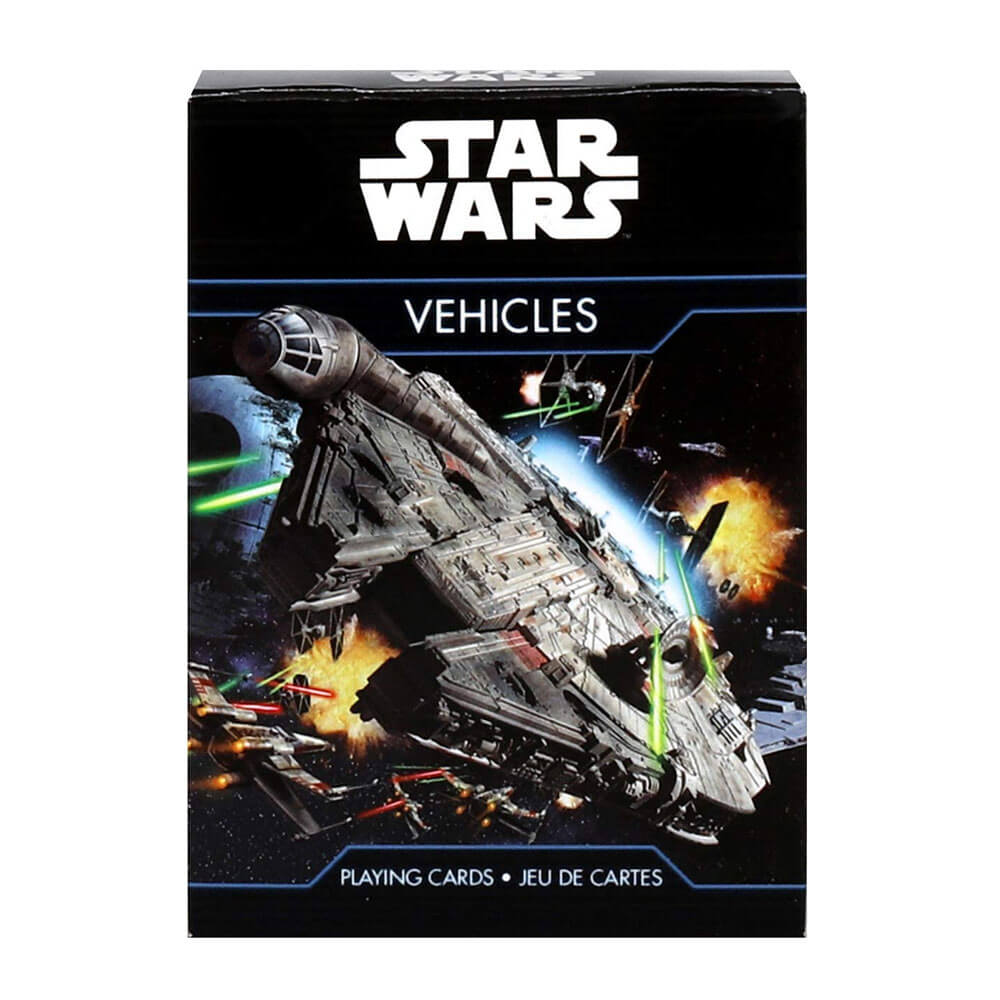 Véhicules Star Wars à jouer aux cartes