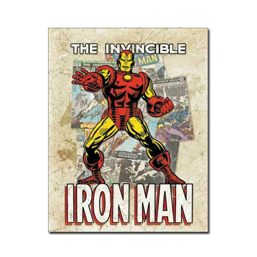 Iron Man Cover Sclash Tin Sign