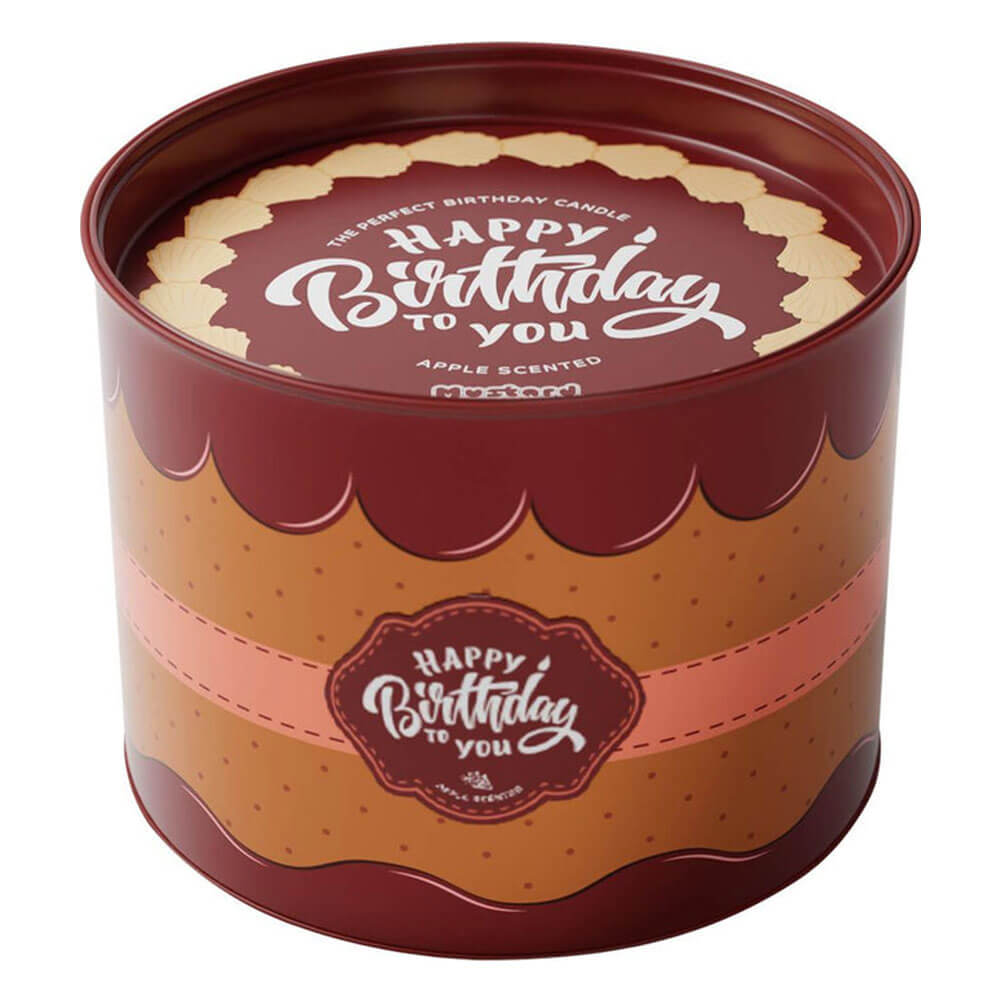 Moutarde faire une bougie d'anniversaire parfumée aux pommes